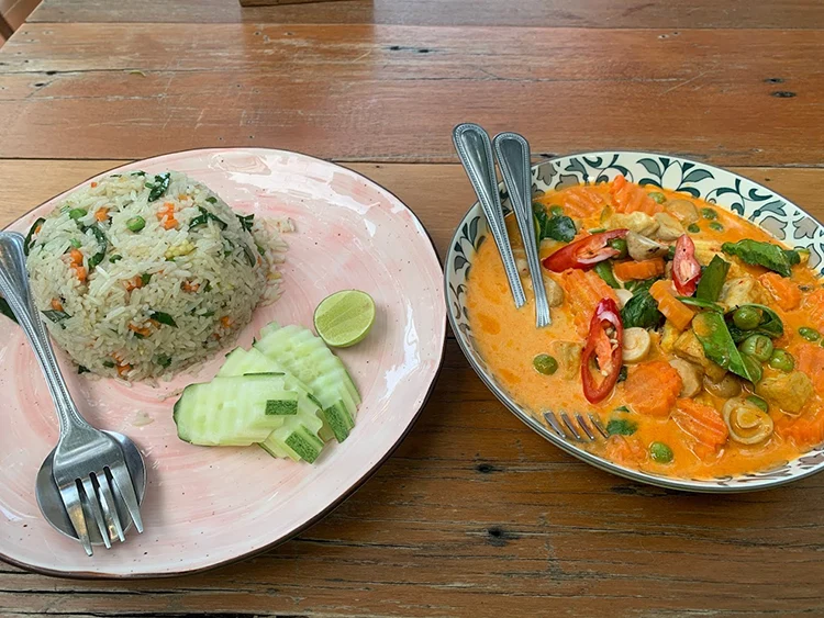 Madame Musur tom yum and rice