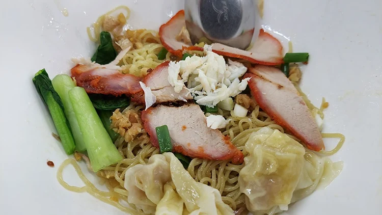 SabX2 Wanton Noodles dish