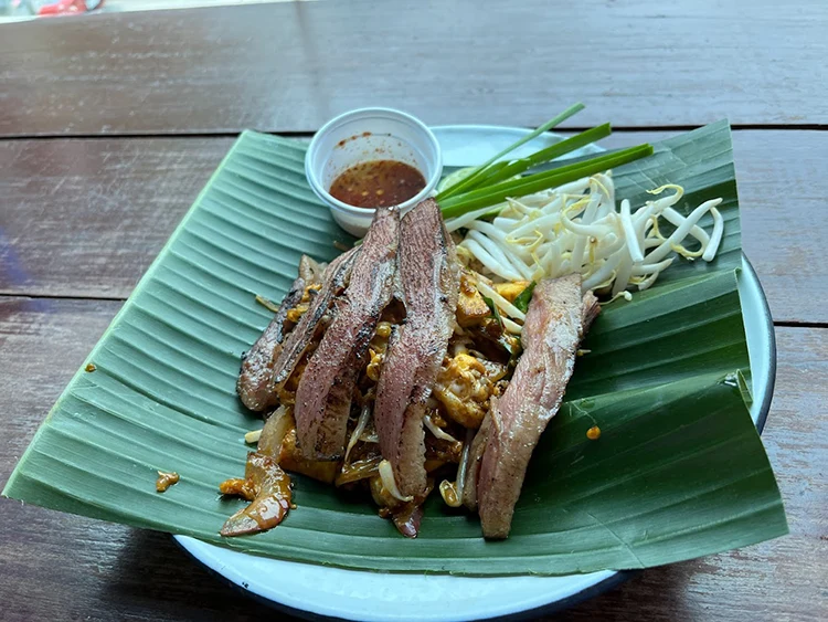 Pad Thai Fai Ta Lu grilled pork